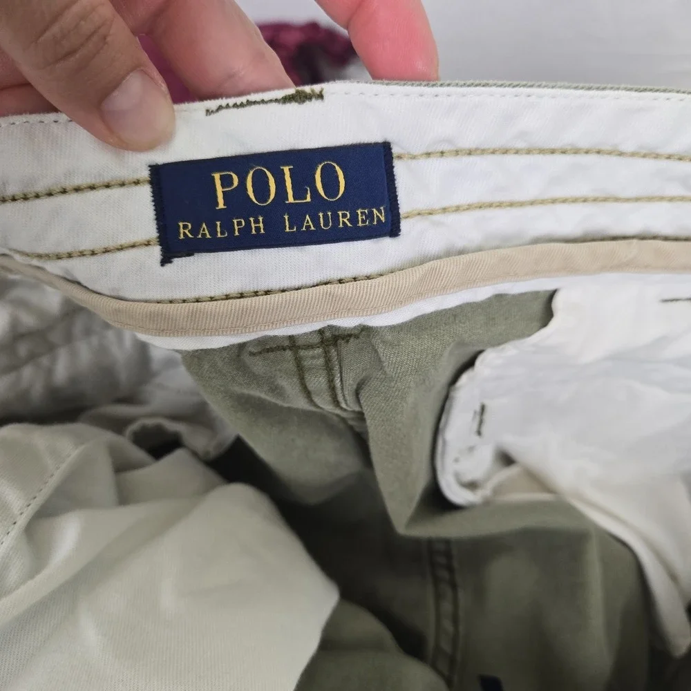 Polo Ralph Lauren Cargo Shorts Mens 38 Olive Green Military